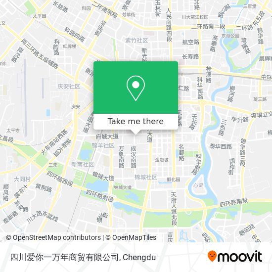 四川爱你一万年商贸有限公司 map