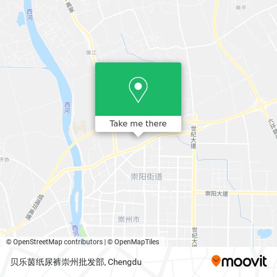 贝乐茵纸尿裤崇州批发部 map