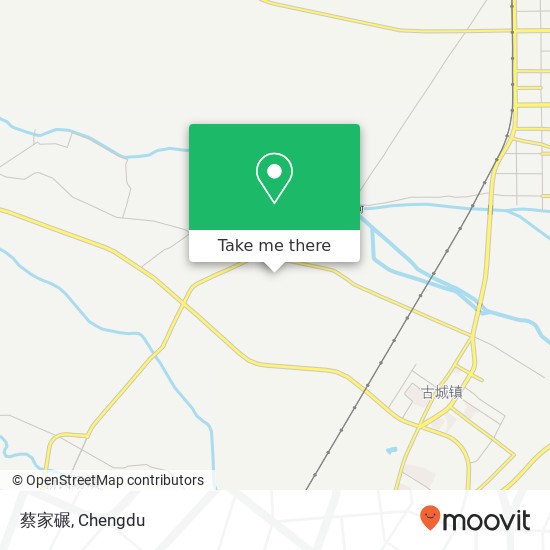 蔡家碾 map
