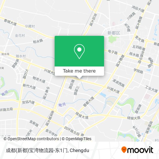 成都(新都)宝湾物流园-东1门 map