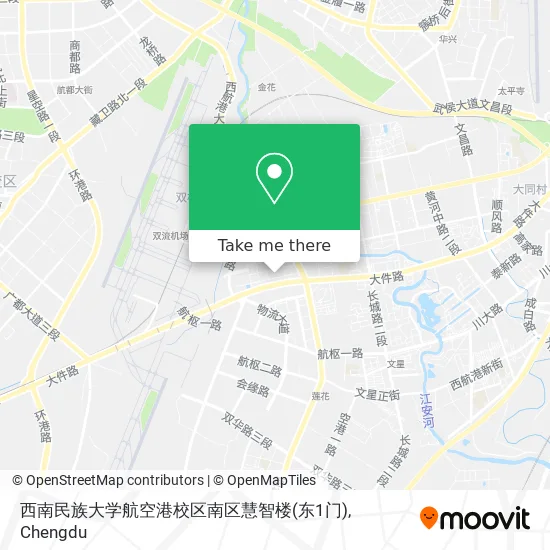西南民族大学航空港校区南区慧智楼(东1门) map