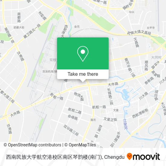 西南民族大学航空港校区南区琴韵楼(南门) map