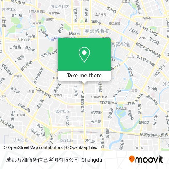 成都万潮商务信息咨询有限公司 map