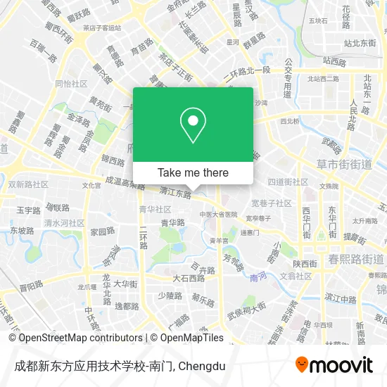 成都新东方应用技术学校-南门 map