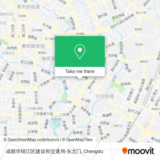成都市锦江区建设和交通局-东北门 map