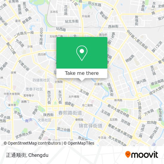 正通顺街 map