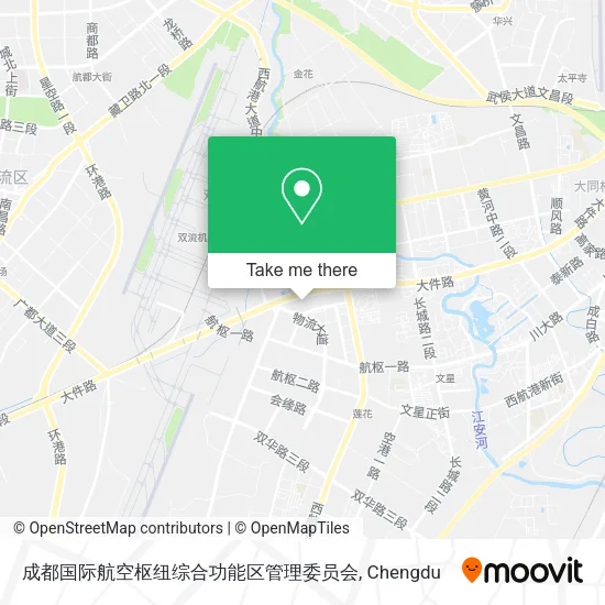 成都国际航空枢纽综合功能区管理委员会 map
