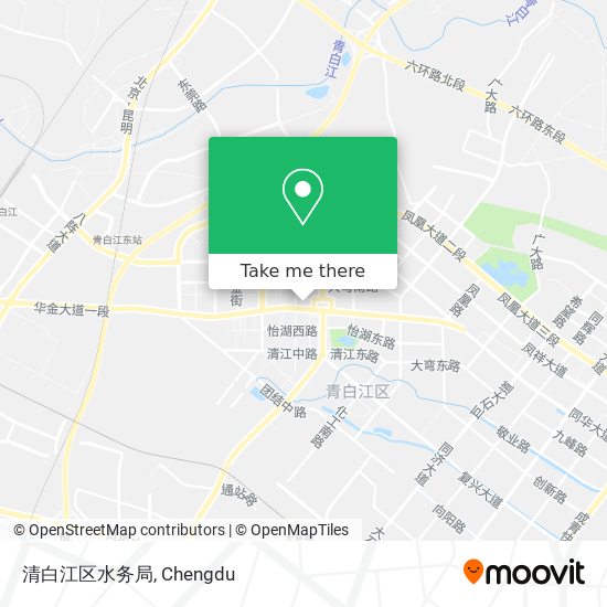 清白江区水务局 map