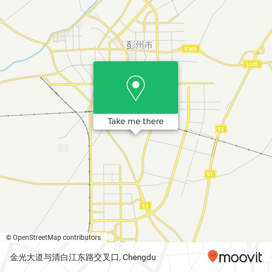 金光大道与清白江东路交叉口 map