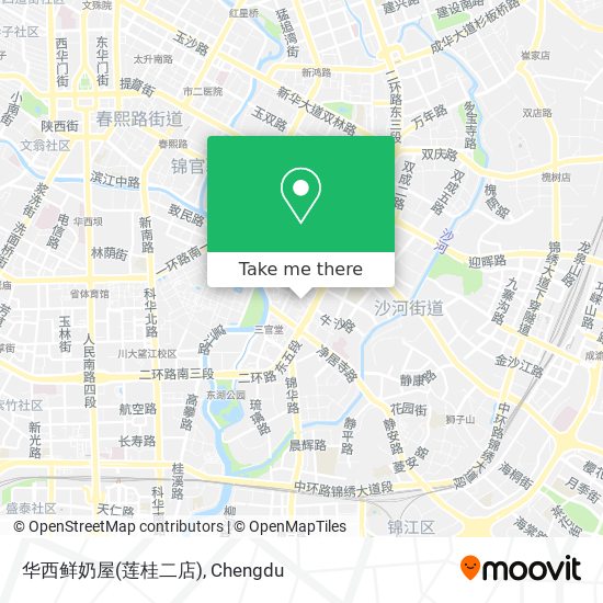 华西鲜奶屋(莲桂二店) map