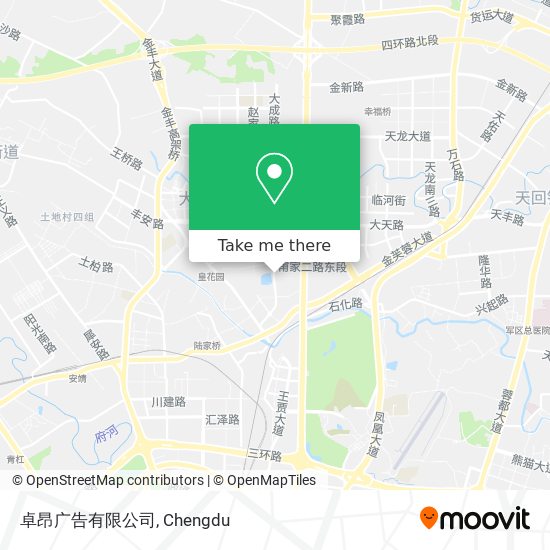 卓昂广告有限公司 map