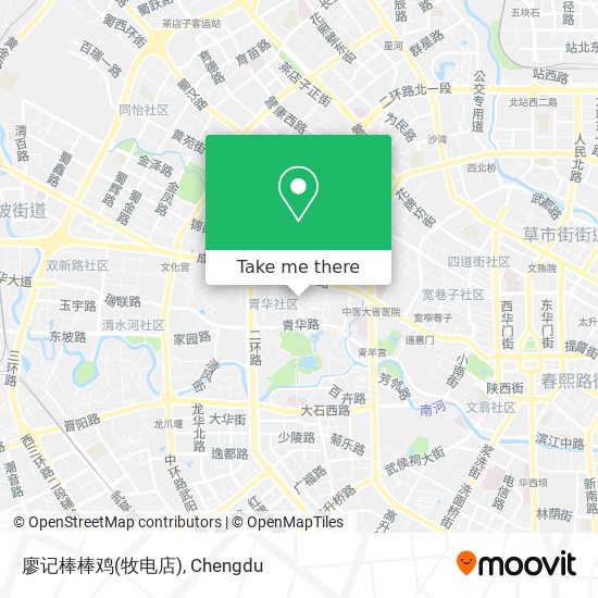 廖记棒棒鸡(牧电店) map