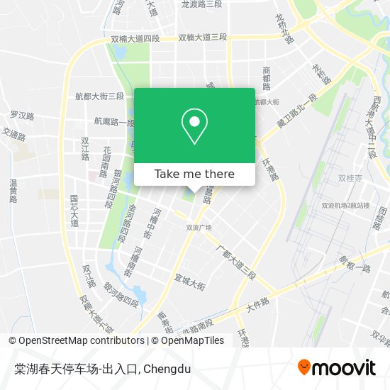 棠湖春天停车场-出入口 map