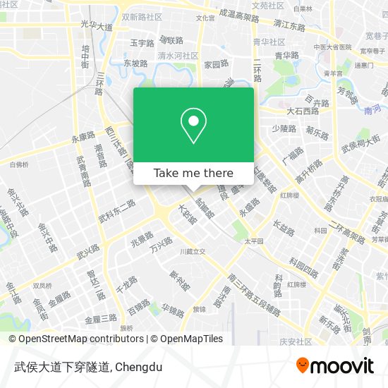 武侯大道下穿隧道 map