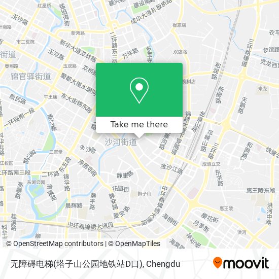 无障碍电梯(塔子山公园地铁站D口) map