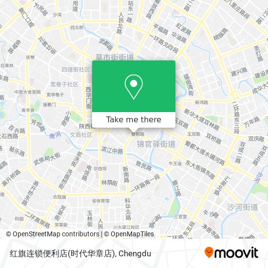 红旗连锁便利店(时代华章店) map