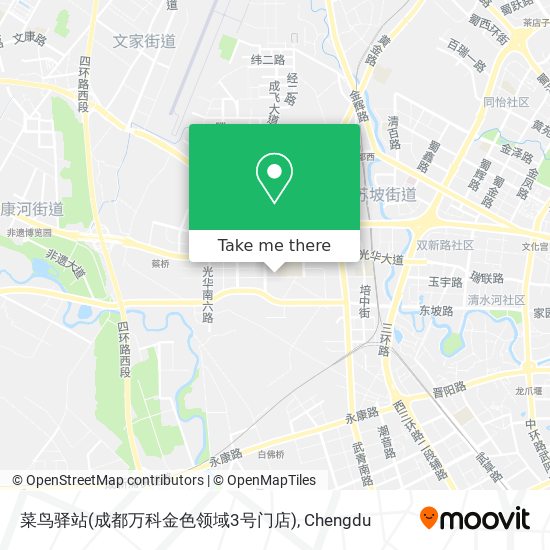 菜鸟驿站(成都万科金色领域3号门店) map