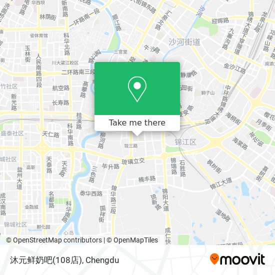 沐元鲜奶吧(108店) map