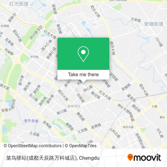 菜鸟驿站(成都天辰路万科城店) map