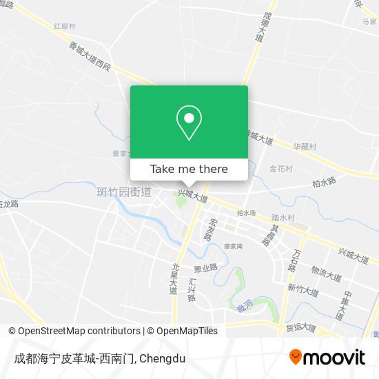 成都海宁皮革城-西南门 map