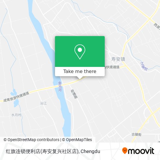 红旗连锁便利店(寿安复兴社区店) map