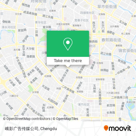 峨影广告传媒公司 map