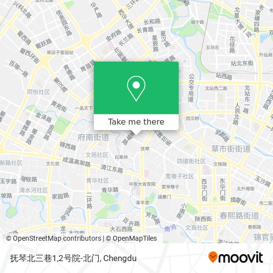 抚琴北三巷1,2号院-北门 map
