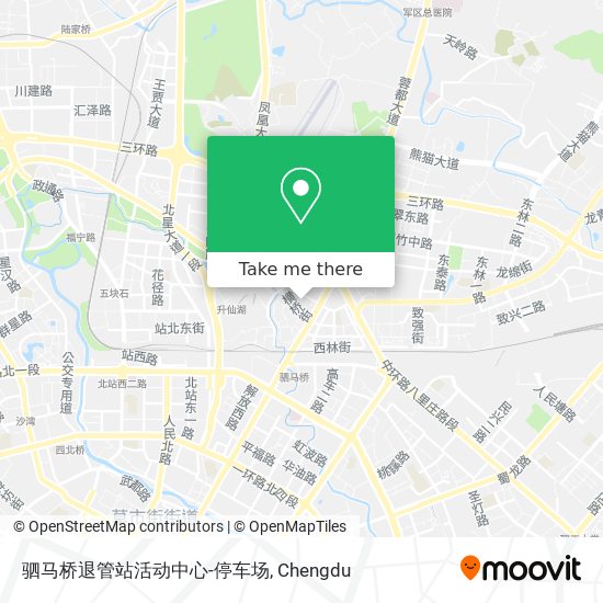 驷马桥退管站活动中心-停车场 map