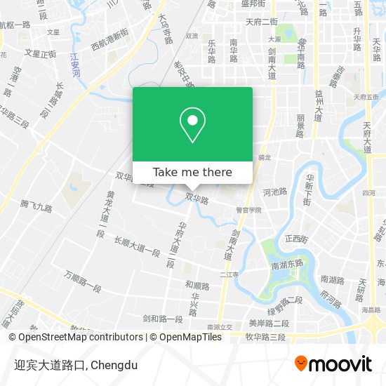 迎宾大道路口 map