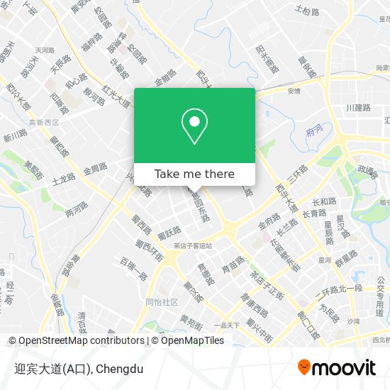 迎宾大道(A口) map
