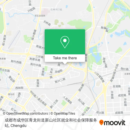成都市成华区青龙街道新山社区就业和社会保障服务站 map