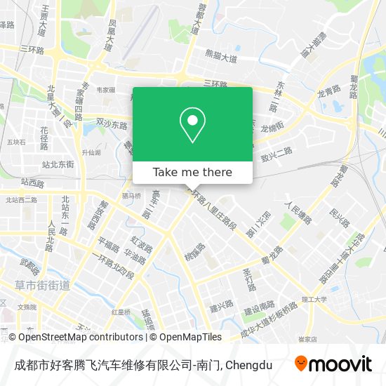 成都市好客腾飞汽车维修有限公司-南门 map
