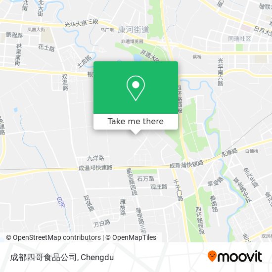 成都四哥食品公司 map