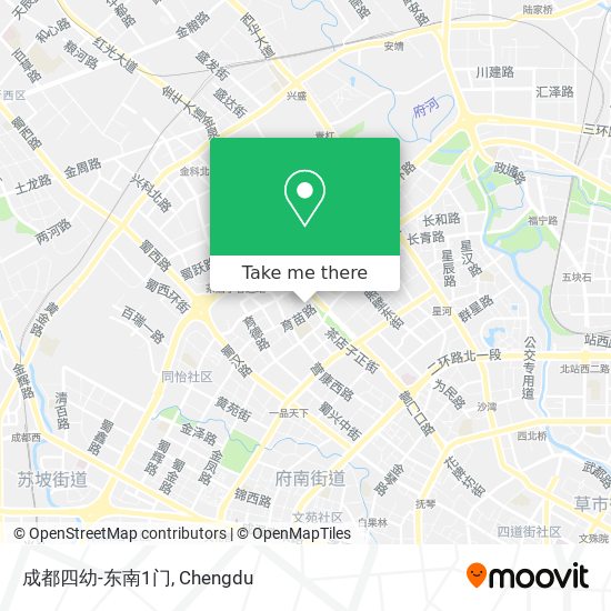 成都四幼-东南1门 map