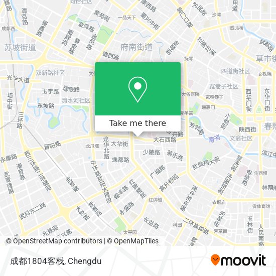 成都1804客栈 map