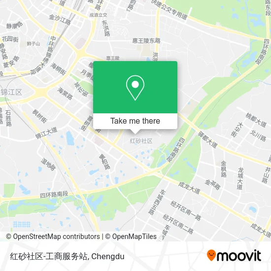 红砂社区-工商服务站 map