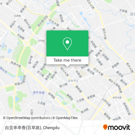 自贡串串香(百草路) map