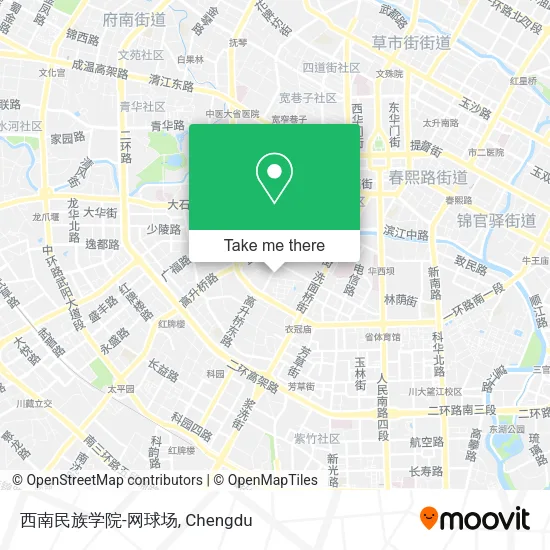 西南民族学院-网球场 map