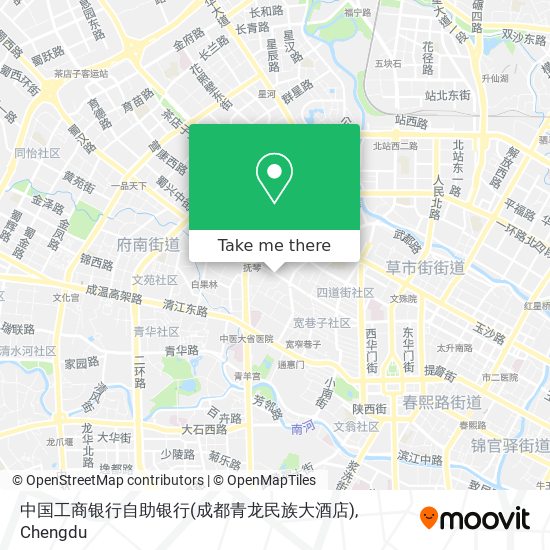 中国工商银行自助银行(成都青龙民族大酒店) map