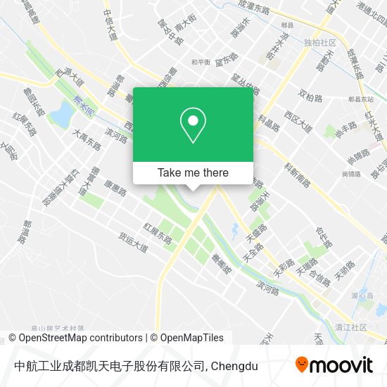 中航工业成都凯天电子股份有限公司 map