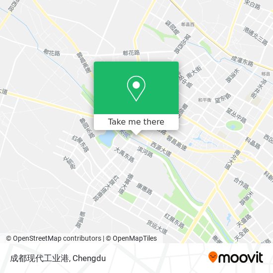 成都现代工业港 map