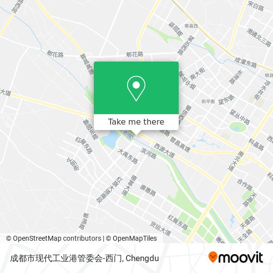 成都市现代工业港管委会-西门 map