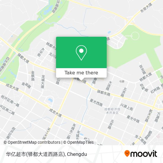 华亿超市(驿都大道西路店) map