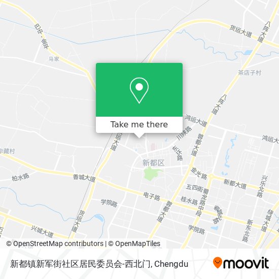 新都镇新军街社区居民委员会-西北门 map