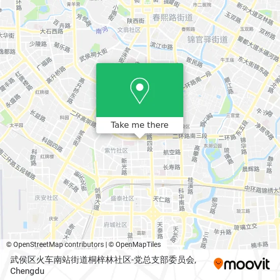 武侯区火车南站街道桐梓林社区-党总支部委员会 map