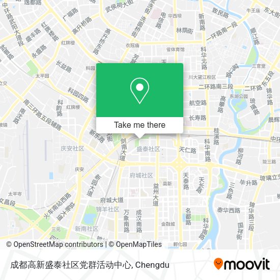 成都高新盛泰社区党群活动中心 map