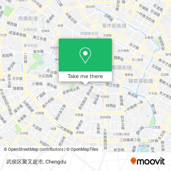 武侯区聚又超市 map