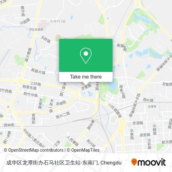 成华区龙潭街办石马社区卫生站-东南门 map