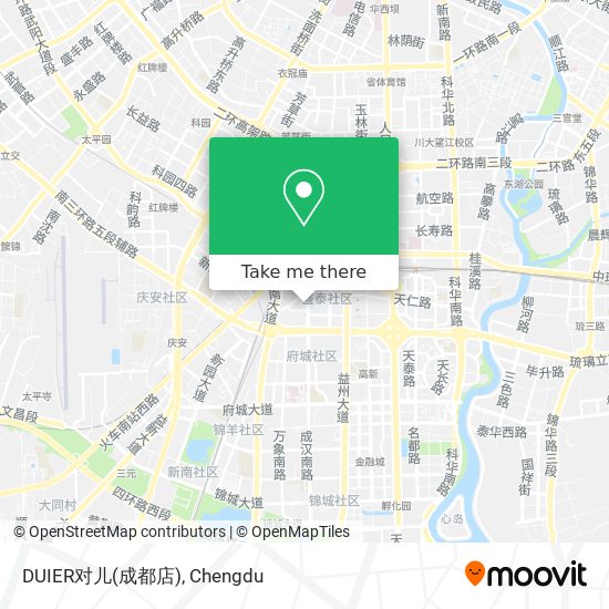 DUIER对儿(成都店) map
