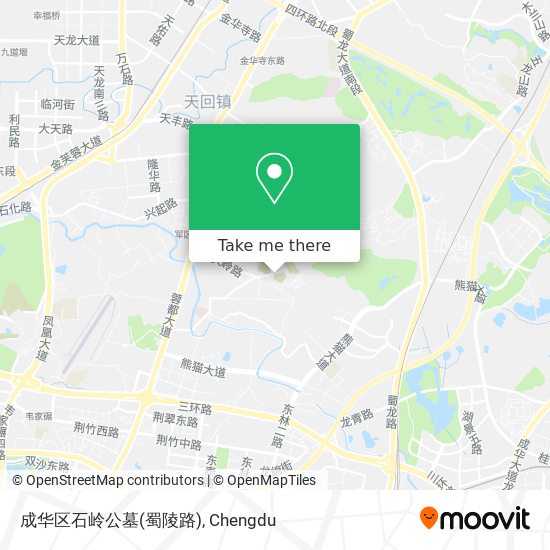 成华区石岭公墓(蜀陵路) map